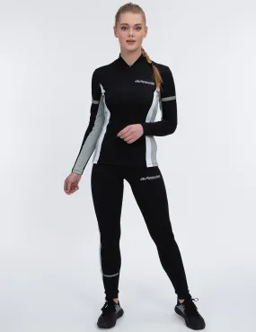 Damen Thermo Funktions Laufshirt Langarm Schwarz Setprodukt Damen Thermo Funktions Laufshirt Langarm Schwarz Setprodukt