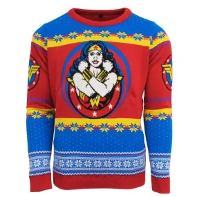DC Wonder Woman Knitted Christmas Jumper / Sweater DC Wonder Woman Knitted Christmas Jumper / Sweater