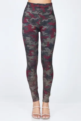 Distressed Camo Print Leggings Distressed Camo Print Leggings