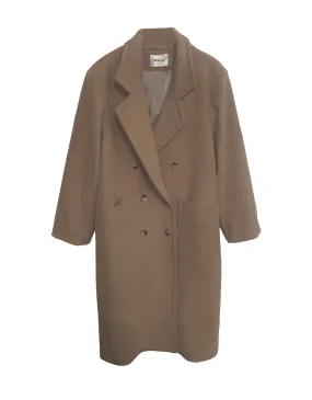 Double Breasted Car Coat - Soft Camel Double Breasted Car Coat - Soft Camel