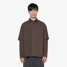 Double Shirt Washed Brown Double Shirt Washed Brown