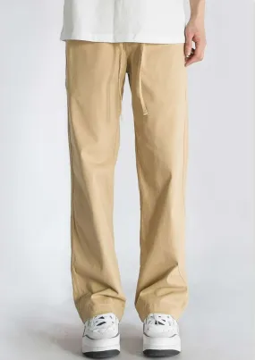 Elastic Waist Straight Fit Pants Elastic Waist Straight Fit Pants