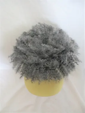 ELOPE FRIZZY GRAY HAIR HAT Cap Tan SILVER Whimsical Cosplay Party ELOPE FRIZZY GRAY HAIR HAT Cap Tan SILVER Whimsical Cosplay Party
