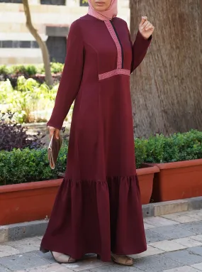 Fadila Embroidered Abaya Fadila Embroidered Abaya