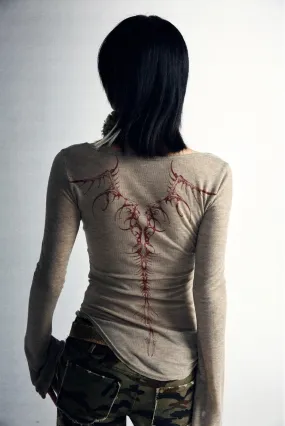 Fairy Grunge Back Print Top Fairy Grunge Back Print Top