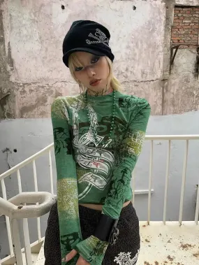 Fairy Grunge Print Top Fairy Grunge Print Top