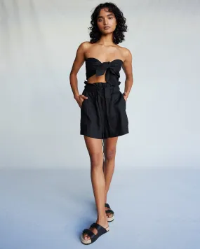 Farah Linen Bandeau Top - Black Farah Linen Bandeau Top - Black