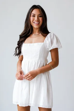 FINAL SALE - Breezy Approach White Eyelet Romper FINAL SALE - Breezy Approach White Eyelet Romper