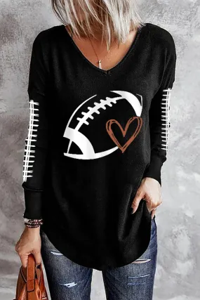 Football Graphic Long Sleeve T-Shirt Football Graphic Long Sleeve T-Shirt