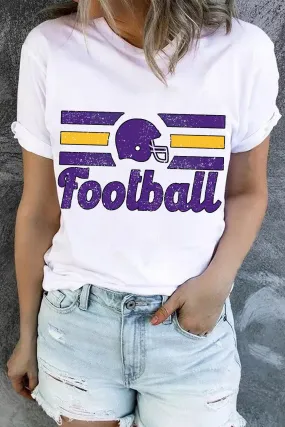 FOOTBALL Graphic Short Sleeve T-Shirt FOOTBALL Graphic Short Sleeve T-Shirt