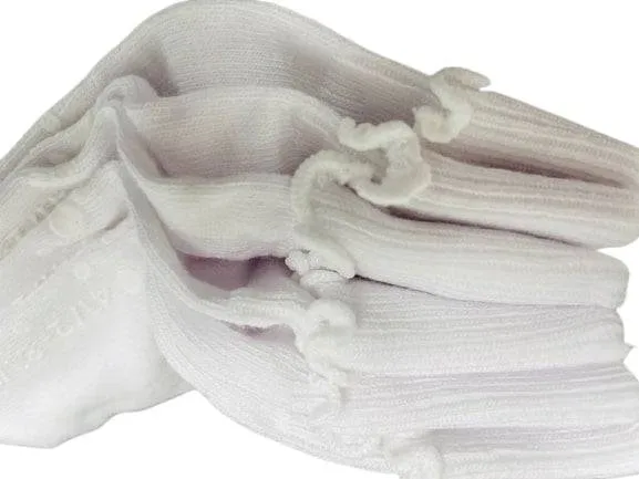 Girls Non-Skid Seamless Toe Socks - 3-Pair Pack Cotton Ruffle Edge Socks