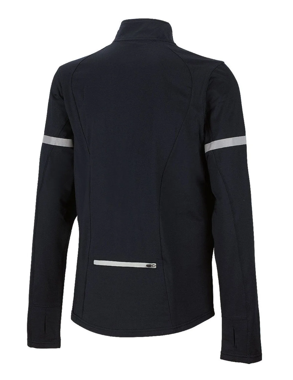 Herren Thermo Fahrradtrikot - Laufshirt Langarm Schwarz