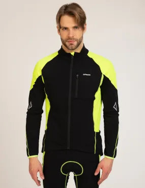 Herren Thermo Fahrradtrikot Pro-T Schwarz-Neon Herren Thermo Fahrradtrikot Pro-T Schwarz-Neon