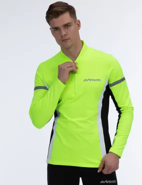 Herren Thermo Funktions Laufshirt Langarm Neon Setprodukt Herren Thermo Funktions Laufshirt Langarm Neon Setprodukt