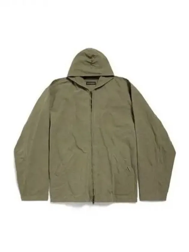 Hooded zip up cotton jacket 271647