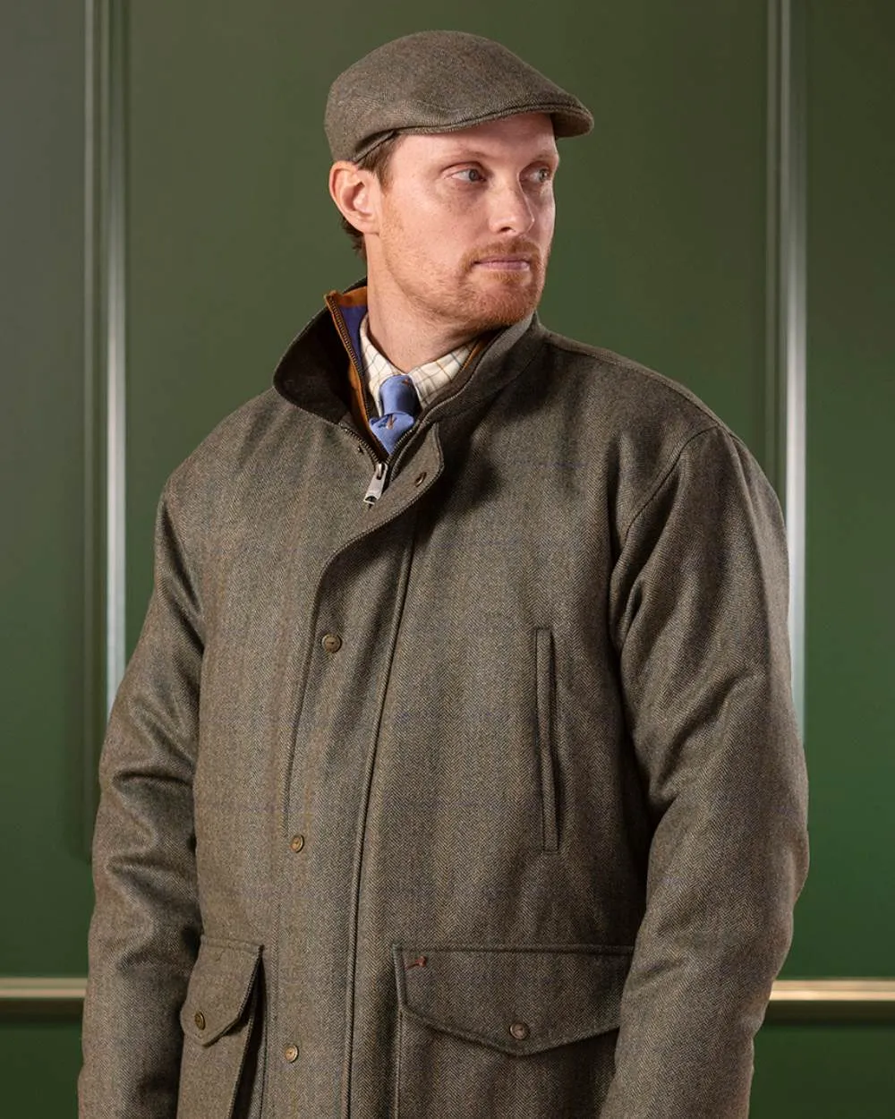 Laksen Laird Tweed Flat Cap