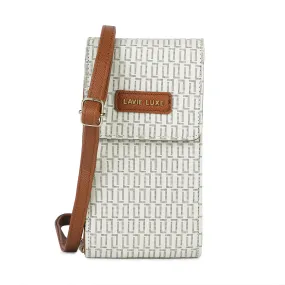 Lavie Luxe Ally Vertical Zip Off White Large Women's Sling Lavie Luxe Ally Vertical Zip Off White Large Women's Sling