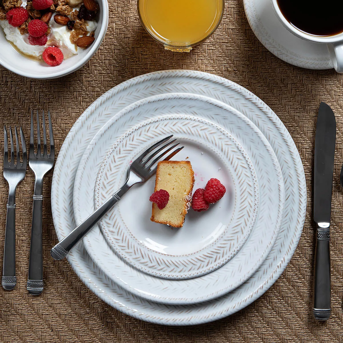 Le Panier 5pc Place Setting - Whitewash