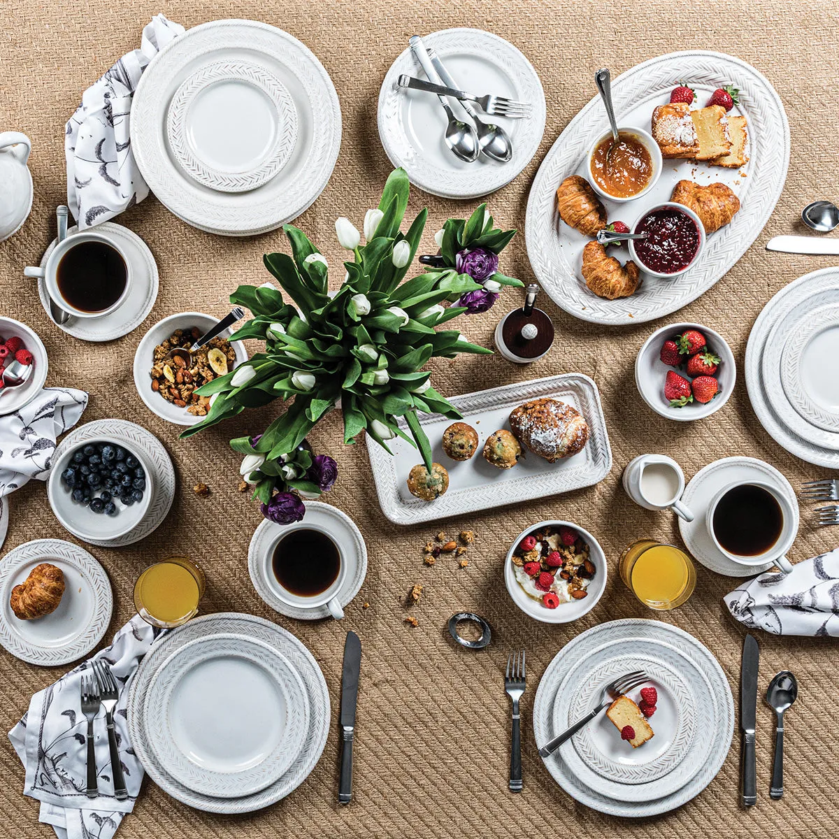 Le Panier 5pc Place Setting - Whitewash
