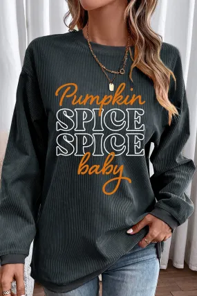 Letter Graphic Round Neck Long Sleeve Sweatshirt Letter Graphic Round Neck Long Sleeve Sweatshirt