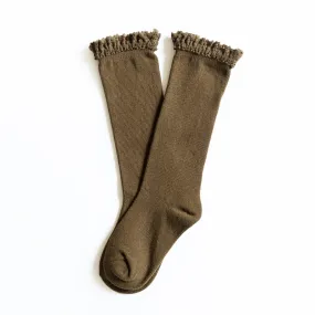LSC-AW20 - Knee Highs Lace Olive LSC-AW20 - Knee Highs Lace Olive
