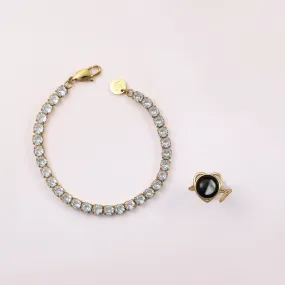 Luna Love Ring in Gold and Tatum Bracelet Bundle Luna Love Ring in Gold and Tatum Bracelet Bundle