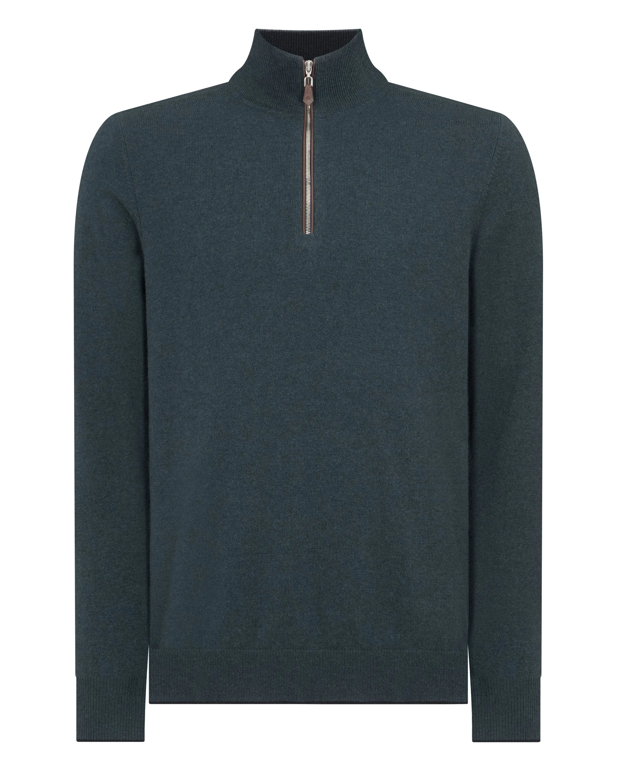 Men's Carnaby Half Zip Cashmere Jumper Caviar Blue