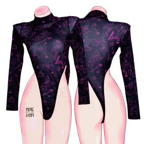 Mesh Manga Noises Bodysuit Mesh Manga Noises Bodysuit