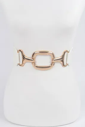 Metal Buckle Stretch Waist Belt Metal Buckle Stretch Waist Belt