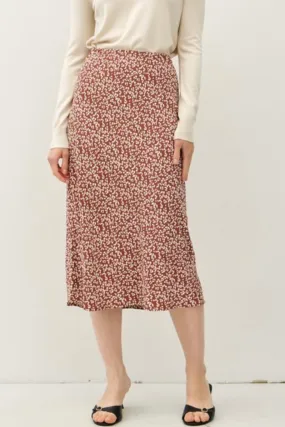 Mocha Animal Print Midi Skirt Mocha Animal Print Midi Skirt