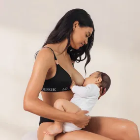 Nurture Nursing Bra  - Black Nurture Nursing Bra  - Black