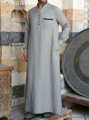 Omaijid Linen Thobe Omaijid Linen Thobe