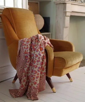 Pink Leopard Double Throw In Tote Bag Pink Leopard Double Throw In Tote Bag
