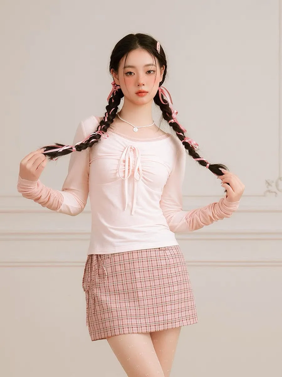 Plaid Dreamscape Skirts with Belts