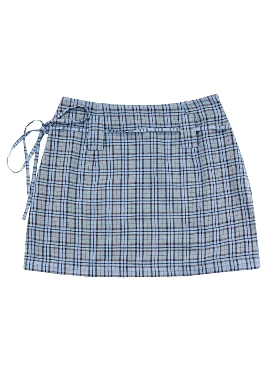 Plaid Dreamscape Skirts with Belts