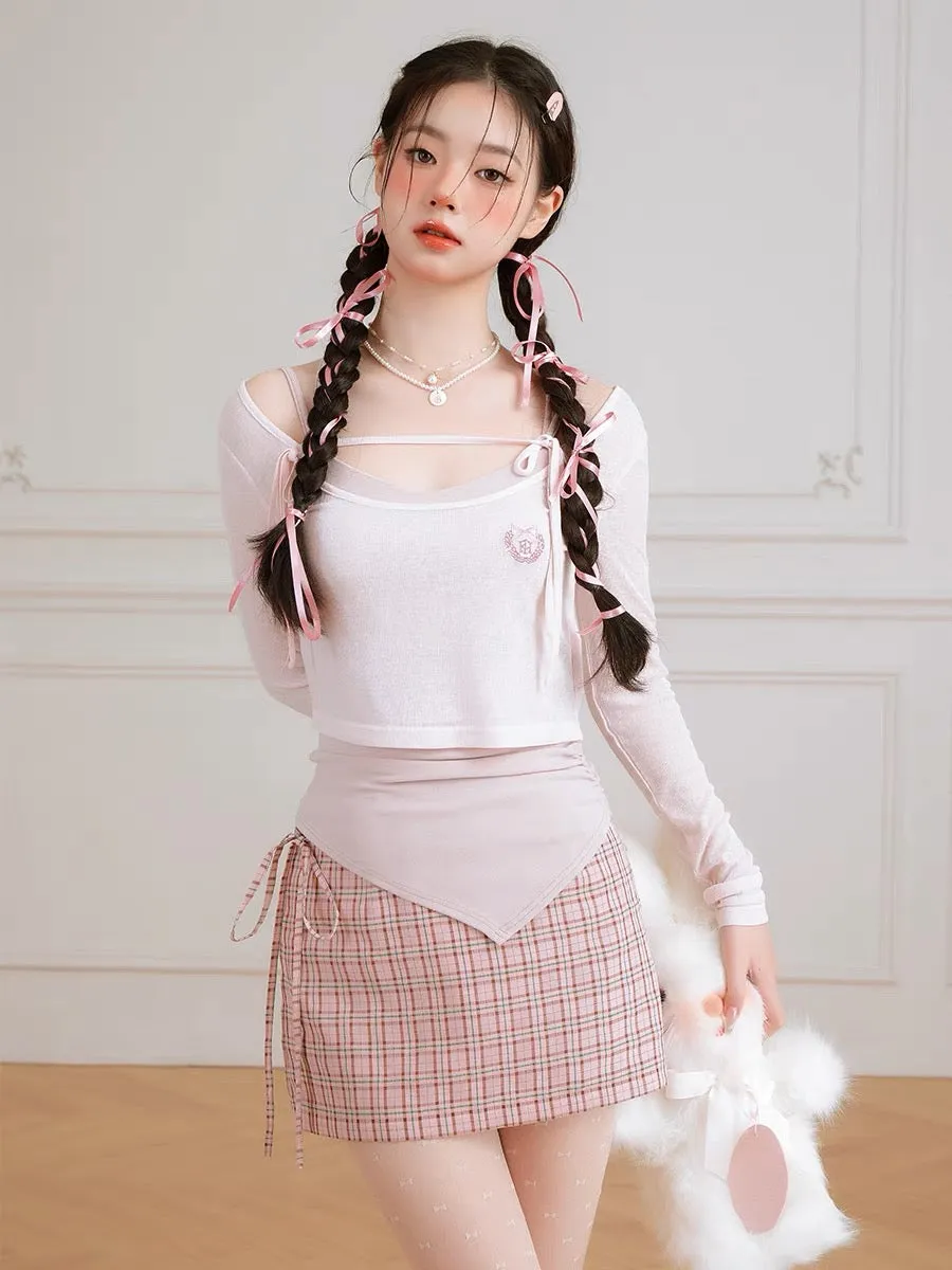 Plaid Dreamscape Skirts with Belts