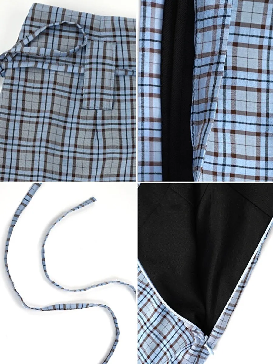Plaid Dreamscape Skirts with Belts