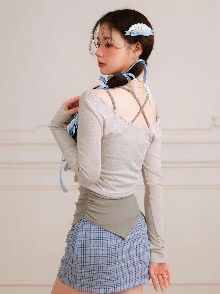 Plaid Dreamscape Skirts with Belts