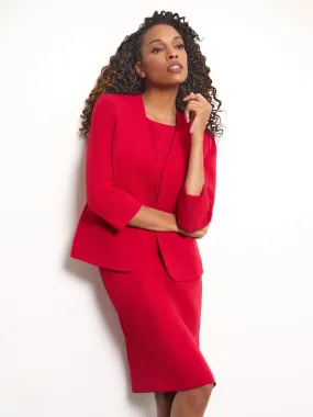 Plus Elle Jacket, Iconic Stretch Crepe Plus Elle Jacket, Iconic Stretch Crepe