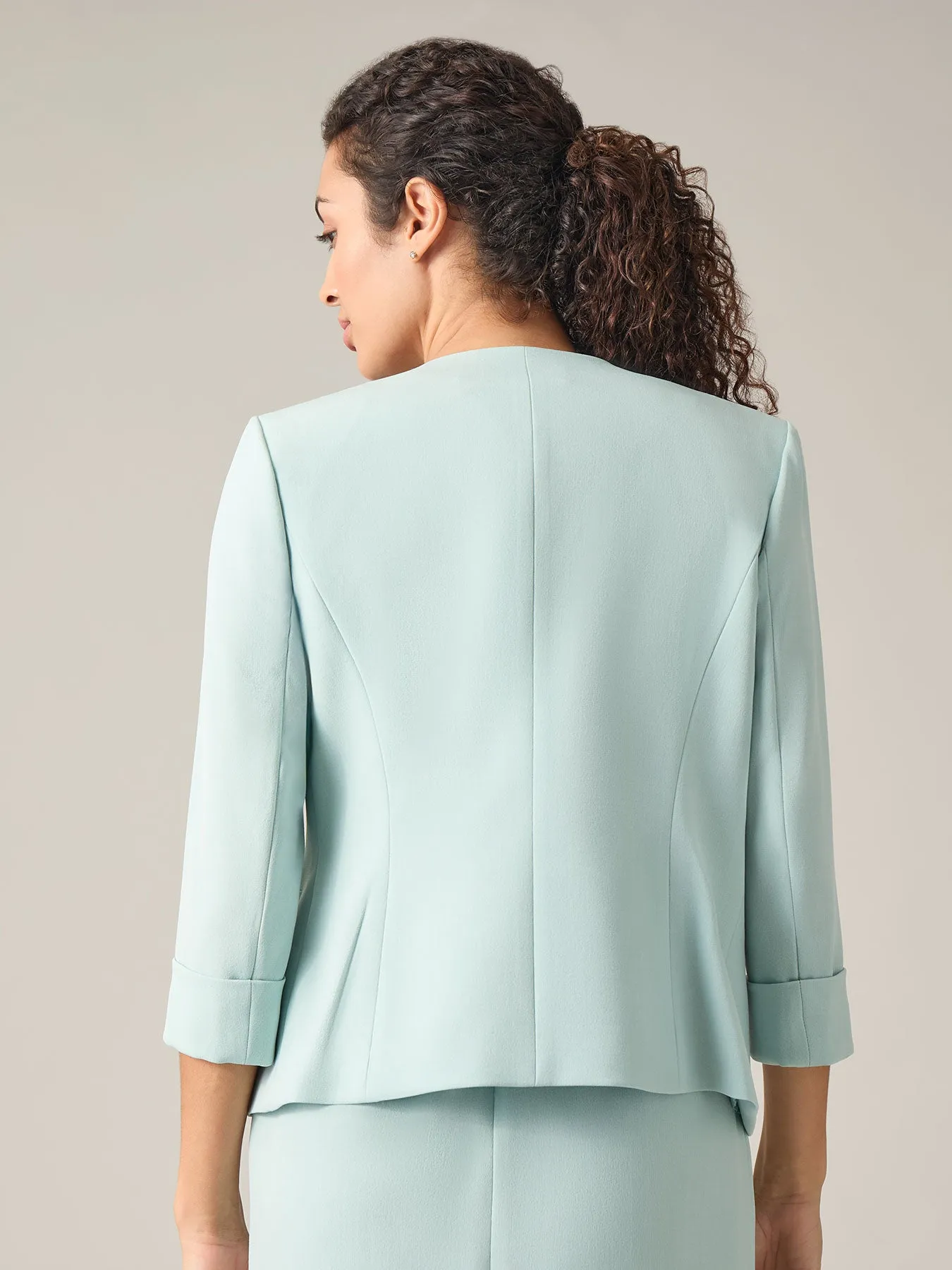 Plus Elle Jacket, Iconic Stretch Crepe