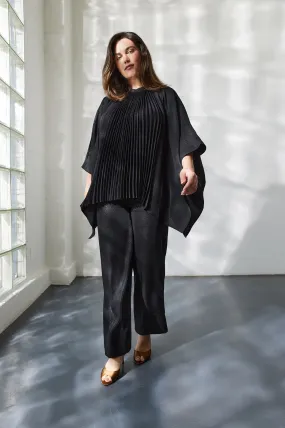 Plus Size Pleated Poncho - Shimmer Woven Plus Size Pleated Poncho - Shimmer Woven