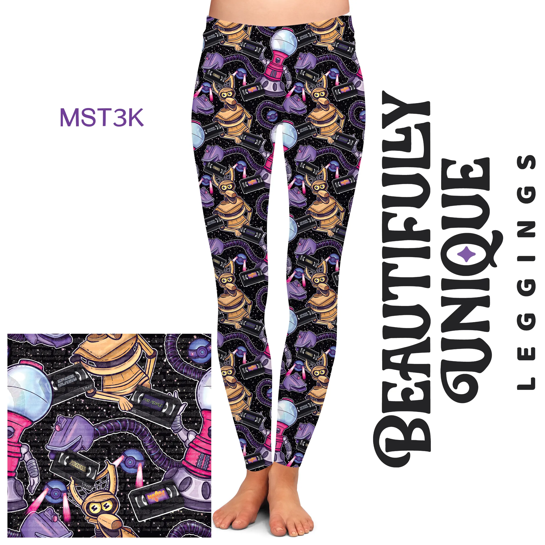Pre-Order: MST3K (Semi-Exclusive) - High-quality Handcrafted Vibrant Leggings
