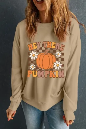 Pumpkin Graphic Long Sleeve Sweatshirt Pumpkin Graphic Long Sleeve Sweatshirt