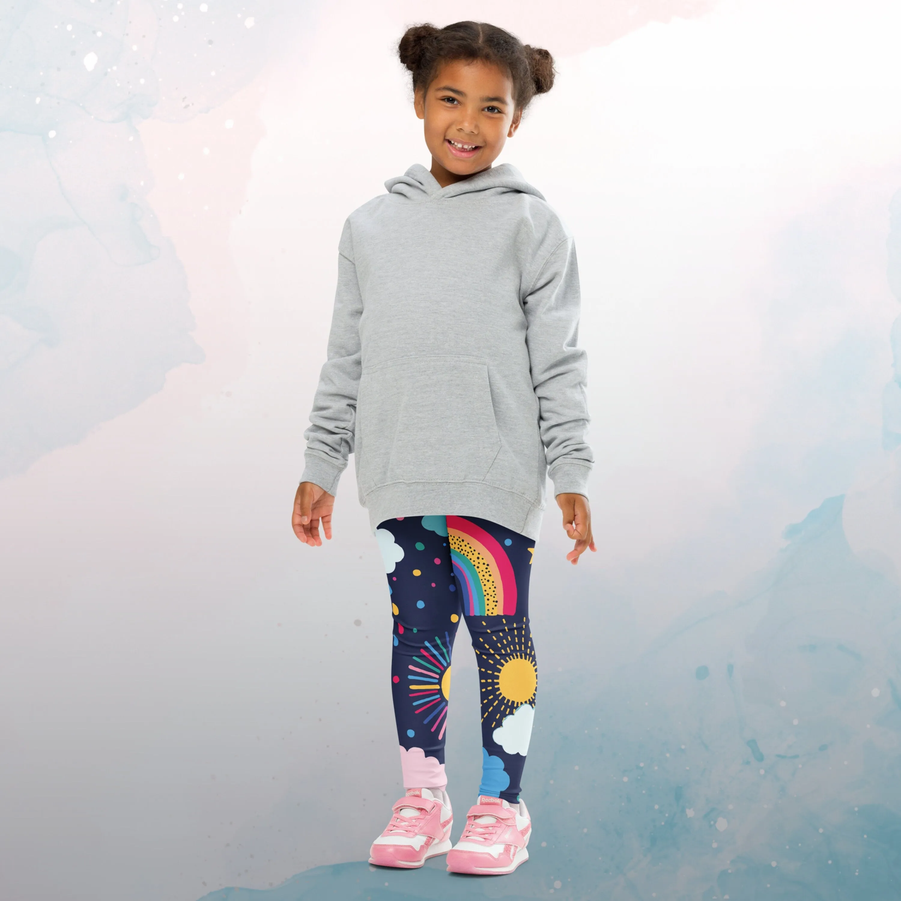 Rainbows and Rain Clouds Weather Themed Kid's Leggings