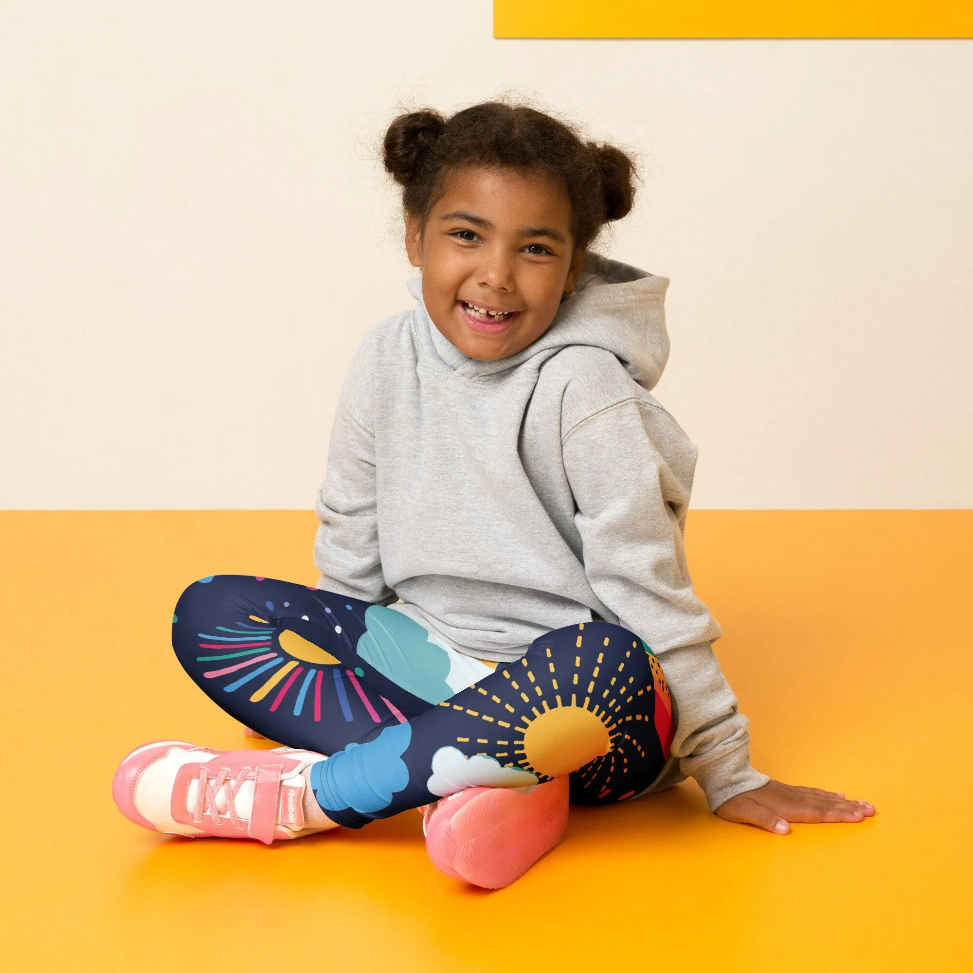 Rainbows and Rain Clouds Weather Themed Kid's Leggings