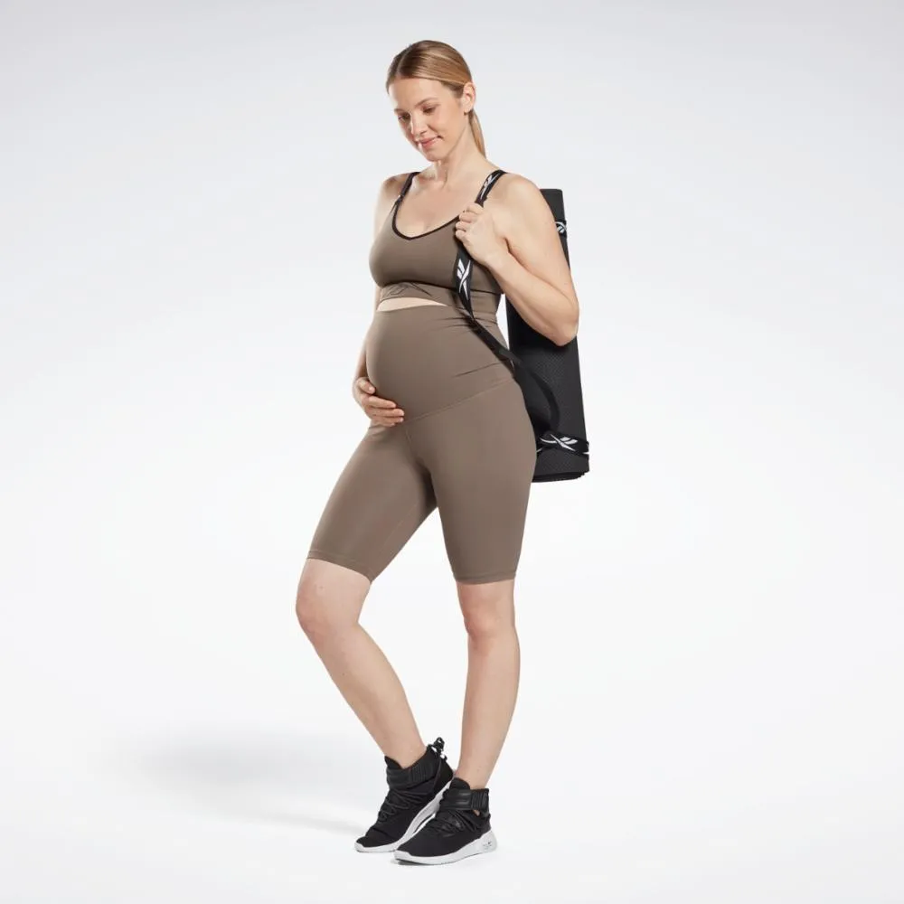 Reebok Apparel Women Maternity Bike Shorts TREKGR