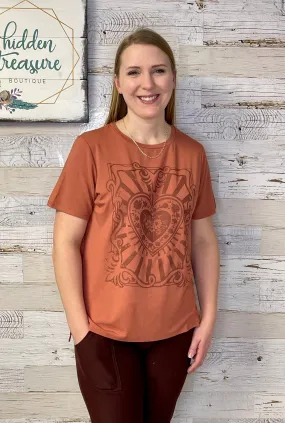Retro Heart Graphic Tee Retro Heart Graphic Tee