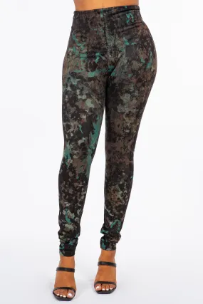 Rustic Copper Camo Print Leggings Rustic Copper Camo Print Leggings