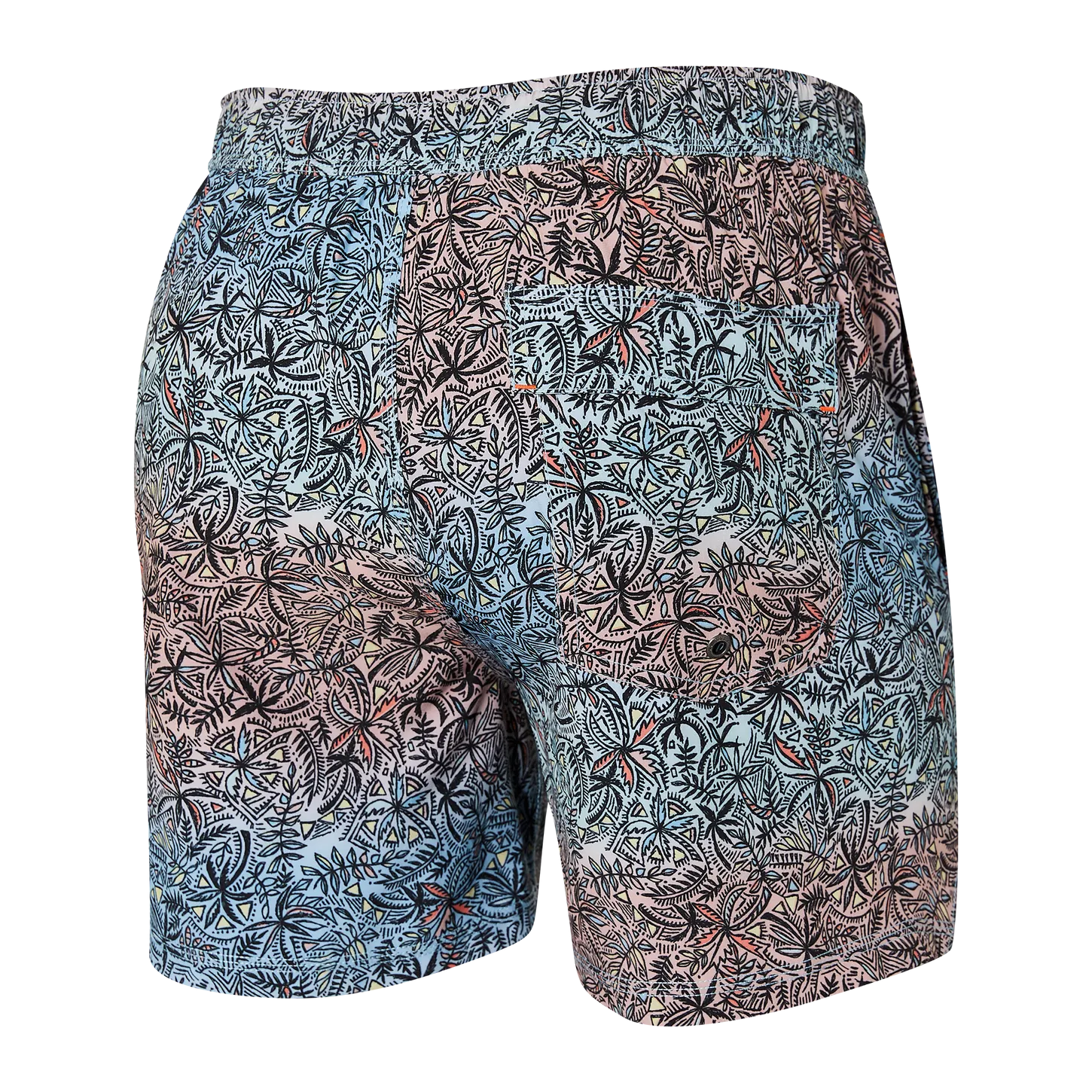 SAXX BAITHING SUIT OH BUOY 2N1 VOLLEY 5" MULTI TINY HAWAII