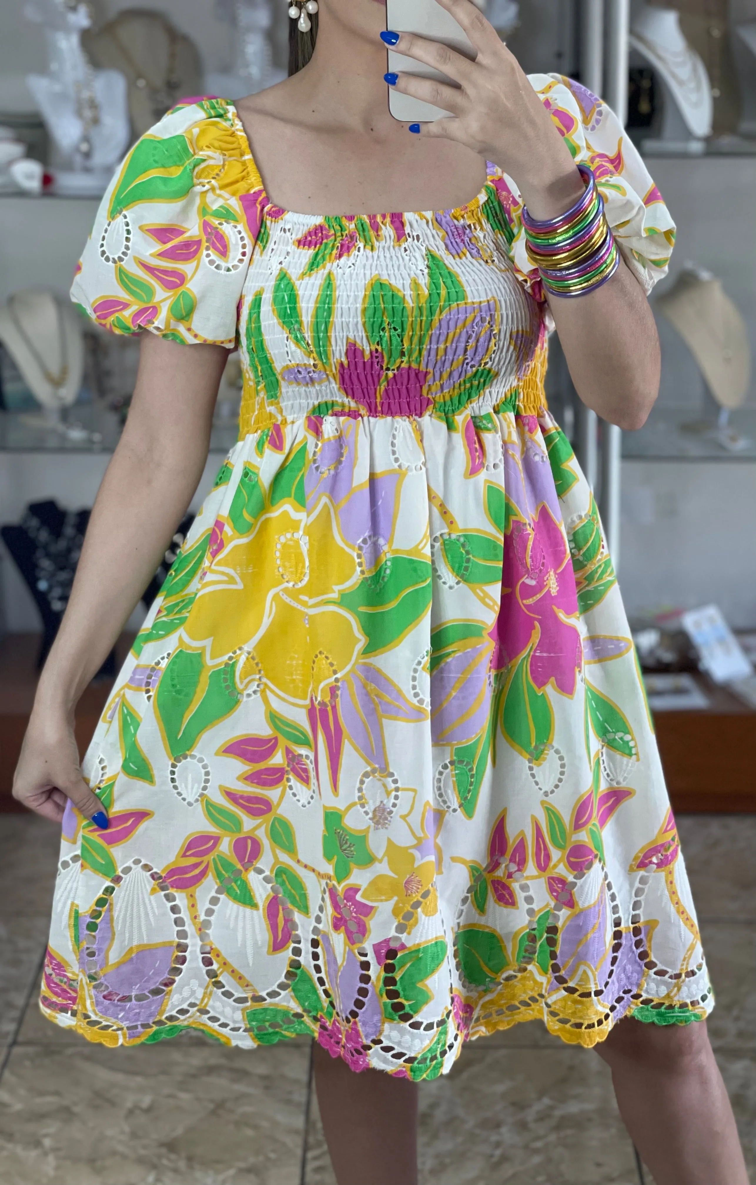 Short Floral OS Dress